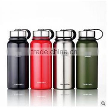 Vacuum Insulated Wide Mouth Stainless Steel Water Bottle-portable large capacity outdoor sports kettle,610ML/800ML/1.1L/1.3L/1.5