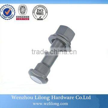 High strength truck wheel hub bolts and nuts