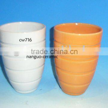 Yellow flower vase ceramic yellow flower pots and planters