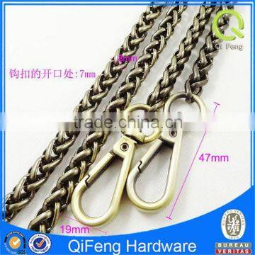 All kinds of handbag metal chain with dog hooks