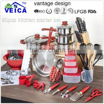 Best Design Fashion Style Best Price 80 pcs cookware sets