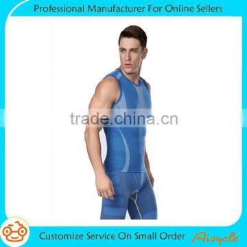 Wholesale custom compression skin tight plain gym vests