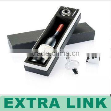 China Supplier Custom Laser Logo Decorative Luxury Design Cardboard Wine Boxes With Velvet EVA photo-2