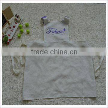 Linen Fabric Material Decorative Pockets With Criss-cross Ties Around Back Design Cooking Aprons photo-2