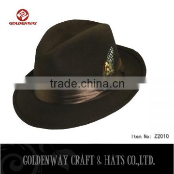 High Quality fashion wool felt fedora hat blank wholesale