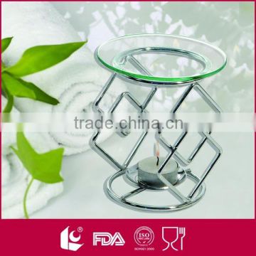 Stainless steel tealight candle holder modern art style decorative oil burners