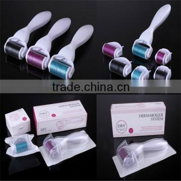 Microneedle Roller Derma Rolling System Type And Skin Rejuvenation Wrinkle Remover Micro Derma Roller Anti-Hair Removal Pigment Removal Feature /changeable Head 600 N Hyper Pigmentation Treatment