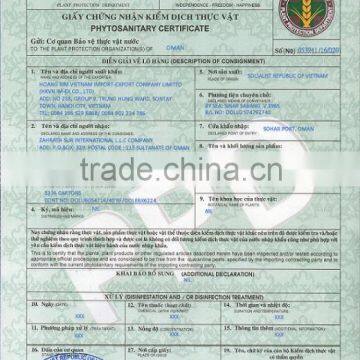 CERTIFICATE OF ORIGIN