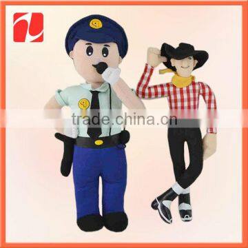 Popular Plush police doll soft girl plush boy doll