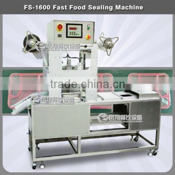 FS-1600 commercail fast food containers sealing machine,tea cup noodles packing machine ,pealrl milk cup packing machine