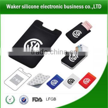 2017 Silicone Cellphone card holder phone pocket for credit card etc