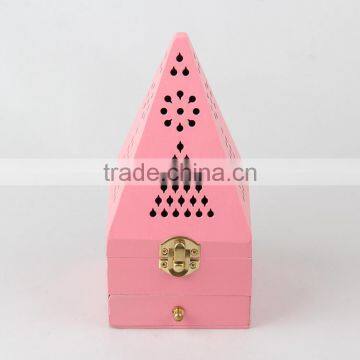 2016 Hot Sale Wooden Incense Burner With Pyramid Shape Incense Burner Box
