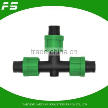 DN16 Drip Tape Offtake T Connector For Farm Irrigation Tap