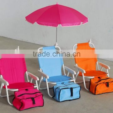 kid foldable beach chair with umbrella