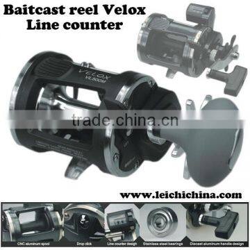 Graphite body line counter fishing bait casting reels