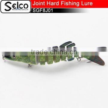 5" 8" 3D Eyes Multi Jointed Fishing Lure Pike Fishing Lure