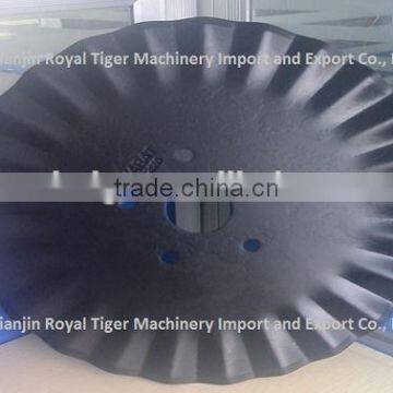 Wavy disc blade/ fluted disc blade for non-tilled seeding machine