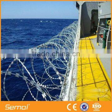 Security Fence Razor Barbed Wire for Prison , Airport ,coastline (factory price)