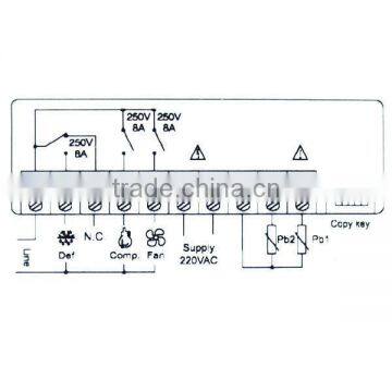 Digital Microcomputer Refrigeration Temperature Controller Compressor Defrost Fan + NTC PTC Probe Type photo-4