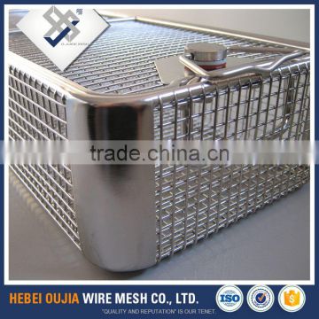 galvanized steel wire mesh basket of heat treatment