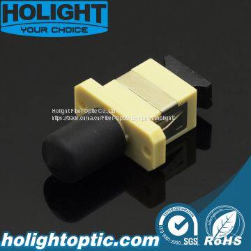 Plastic Adaptor Sc Female to St Female Simplex Multimode Beige
