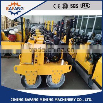 Walk behind double drum hydraulic vibratory mini road roller