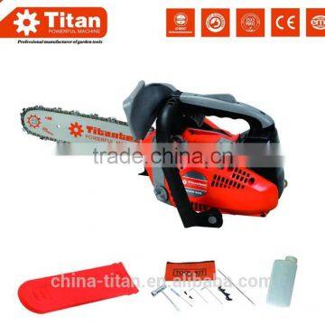 mini gasoline chain saw 25cc, 10" or 12" bar and chain, CE,MD,GS certificate