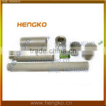 15 25 Microns Sintered Porous SS 316L Stainless Steel Perforated Cylinder Filters photo-2