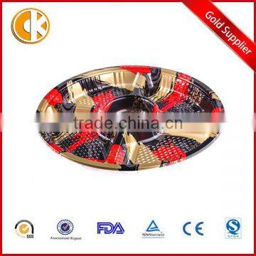 Transparent Lid Plastic Food Container with 4 Divided