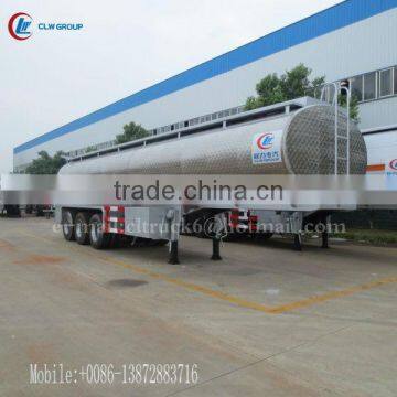 3 Axles Aluminum Alloy Crude Oil Semi Trailer 55000L