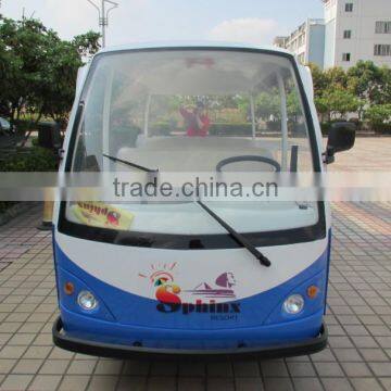 Reliable Supplier 11 Seater Battery Operated Passenger Bus Sightseeing Car photo-2