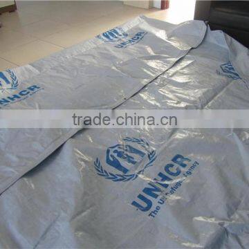 High Quality Relief Tent Tarpaulin, PE Materials Camp Tarpaulin, Waterproof Refugee Tapaulin photo-2