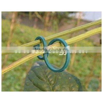 Green Color Eight Shape Plastic Clips For Garden Binding photo-2