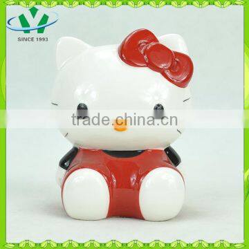 Ceramic Piggy Bank for Collect Cute Hello Kitty photo-2