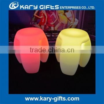 16 color changing rechargeable led funny bar stool