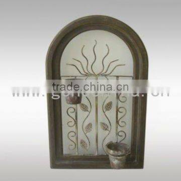 2014 hot sale item antique wooden frame with flower pot