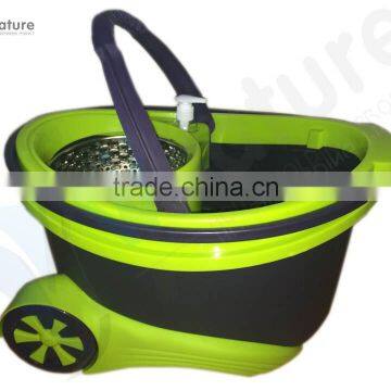 Magic 360 Spin Mop With Wheels Microfiber Mop Designed by Power Saving System photo-4