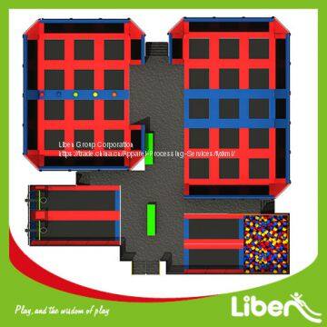 Professional Indoor Trampoline Park With Climbing Wall photo-3