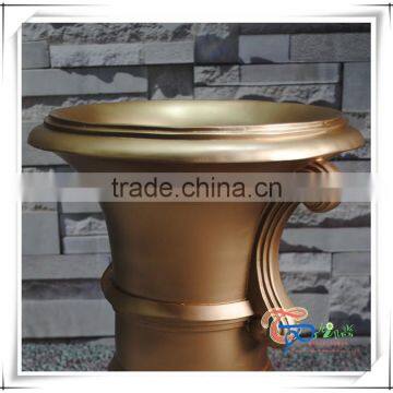 Golden Luxury Flower Pot Fiberglass Urn photo-3