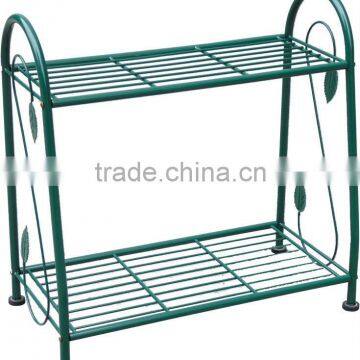 Green Power Coated Double layer Stainless Steel Shelf L91004