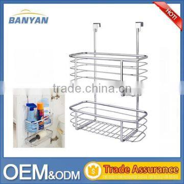 Multi-functional Double Layers Kitchen Cabinet Wire Basket/Kitchen Storage Basket