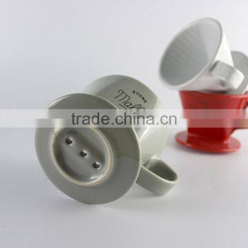 China Suppliers Factory Custom Wholesale Porcelain Dripper, Ceramic Coffee Filter photo-3