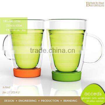 Chinese Double Glass Handblown Christmas Fashionable Thermo Tea Cup photo-5