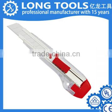 Custom plastic retractable industrial safety utility knife