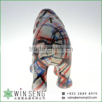 High Quanlity Cute Painting Ceramic Elephant Coin Bank photo-4