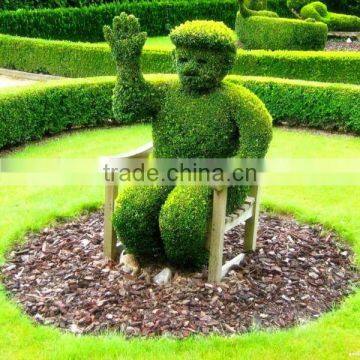 Artificial Green Topiary Plant Grass Animal Ornaments photo-4