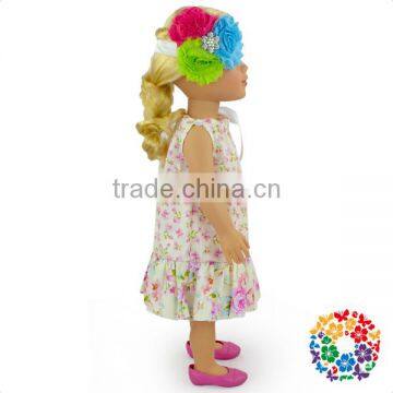 Wholesale Stylish 18 Inch Doll Clothes Tiny Cute Baby Doll Dress New Design For 18 Doll Clothes Pattern photo-3