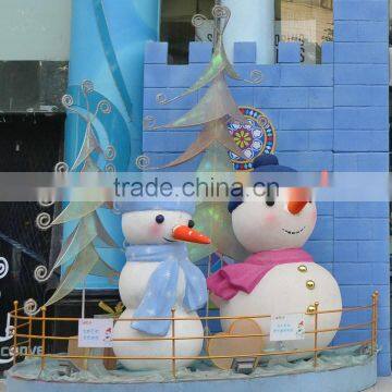 Fiberglass Snowman Lover for Christmas Decoration photo-5