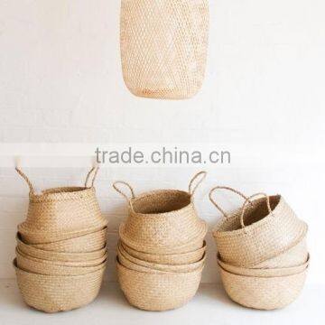 Nature Seagrass Belly Baskets/ Eco-friendly Seagrass Laundry Baskets photo-4