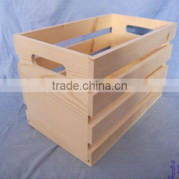 Nature Color Pine Wood Crates Wholesale photo-3
